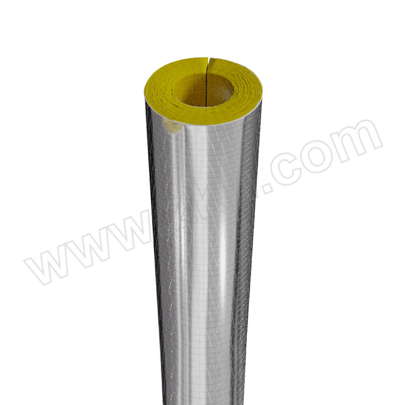 JHS/集华世 铝箔玻璃棉保温管壳套 JHS-BWKT-007 1寸管DN25 内径34mm 壁厚30mm 长度1m 1根