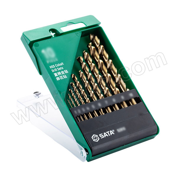 SATA/世达 10件直柄含钴麻花钻组套 52810 1套