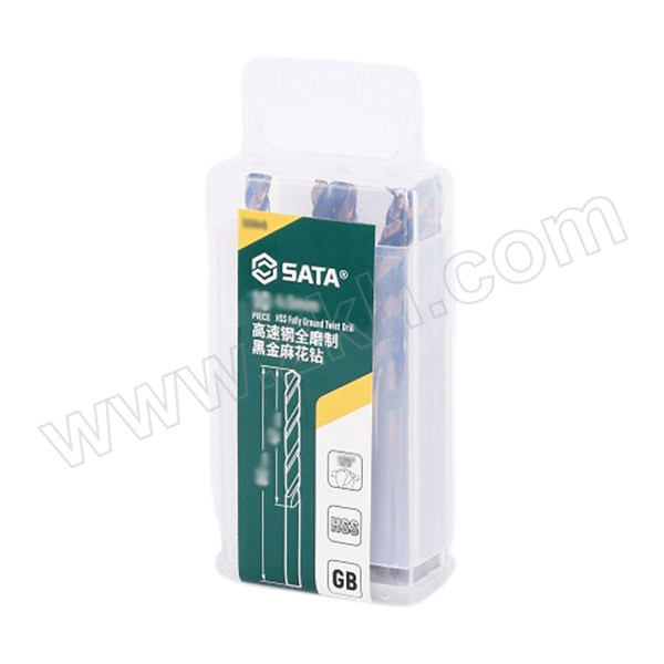 SATA/世达 10件套高速钢全磨制黑金麻花钻 52645 4.5mm 1套