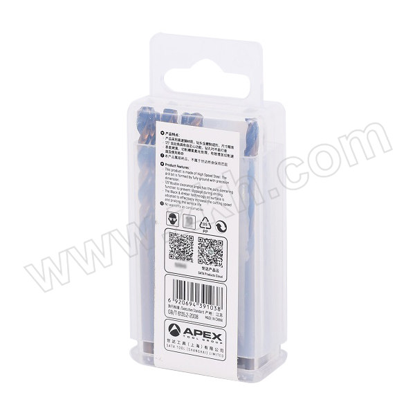 SATA/世达 10件套高速钢全磨制黑金麻花钻 52645 4.5mm 1套