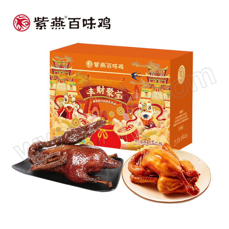 ZIYANFOODS CHAIN/紫燕百味鸡 丰财聚宝礼盒 710g 1盒