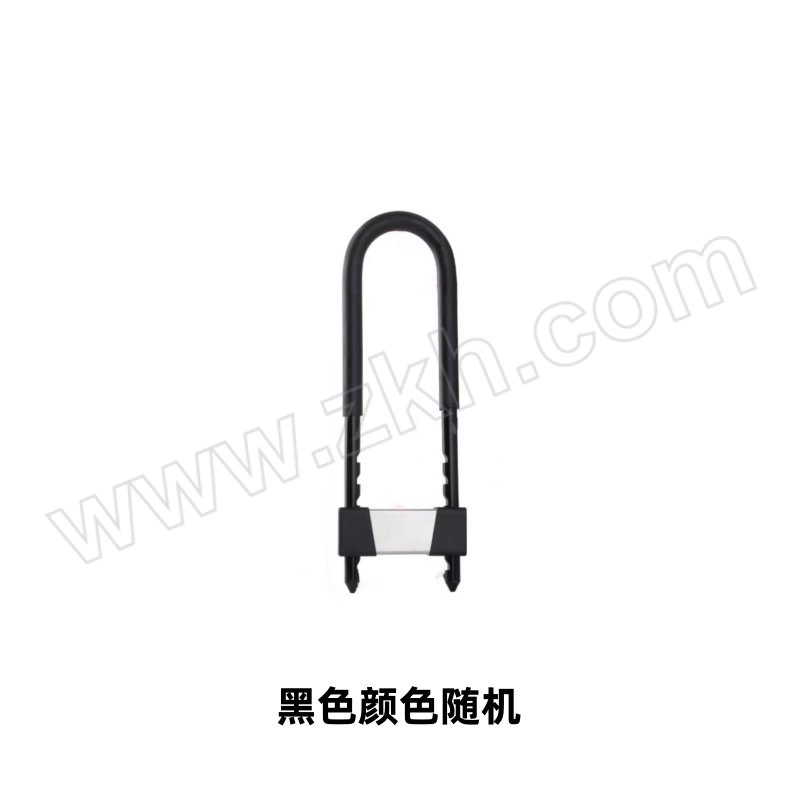 ZHONG ZHOU/中州 玻璃U型锁 602 纯铜锁芯 锁体总高345mm 锁体宽度113mm 锁梁直径12mm 黑色/红色随机 含叶片钥匙×3 1个