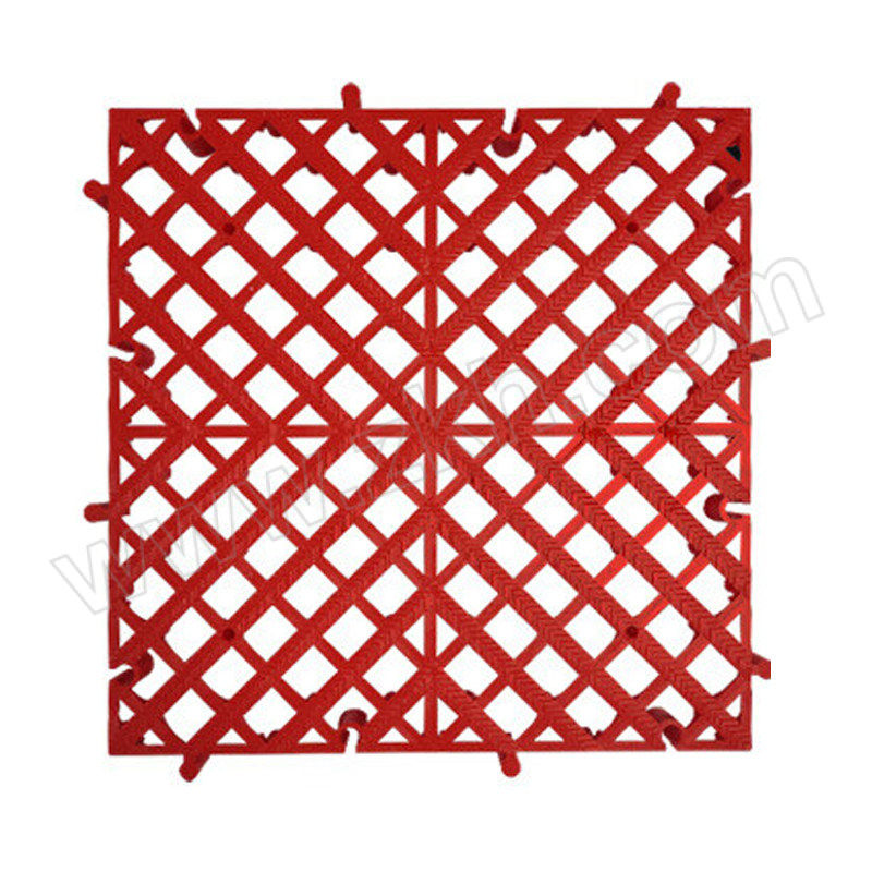 CNMF/谋福 万向扣拼接格栅塑料排水网格板 40×40×3cm 红色 1块