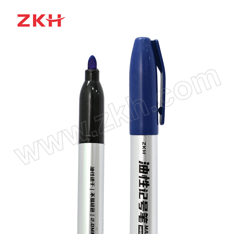 ZKH/震坤行 油性记号笔 HBG-BG110 2.0mm 蓝色 1支