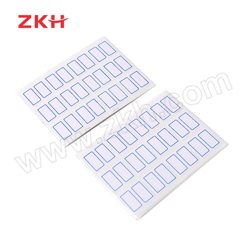 ZKH/震坤行 自粘性标贴 HBG-BQ2712 24×27mm×12枚 12张 蓝色 1本