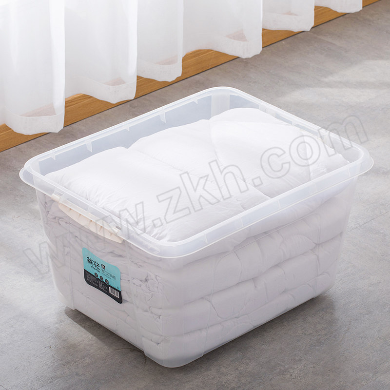 CHAHUA/茶花 雅巧收纳箱 B28002 马卡龙蓝 86L 1个