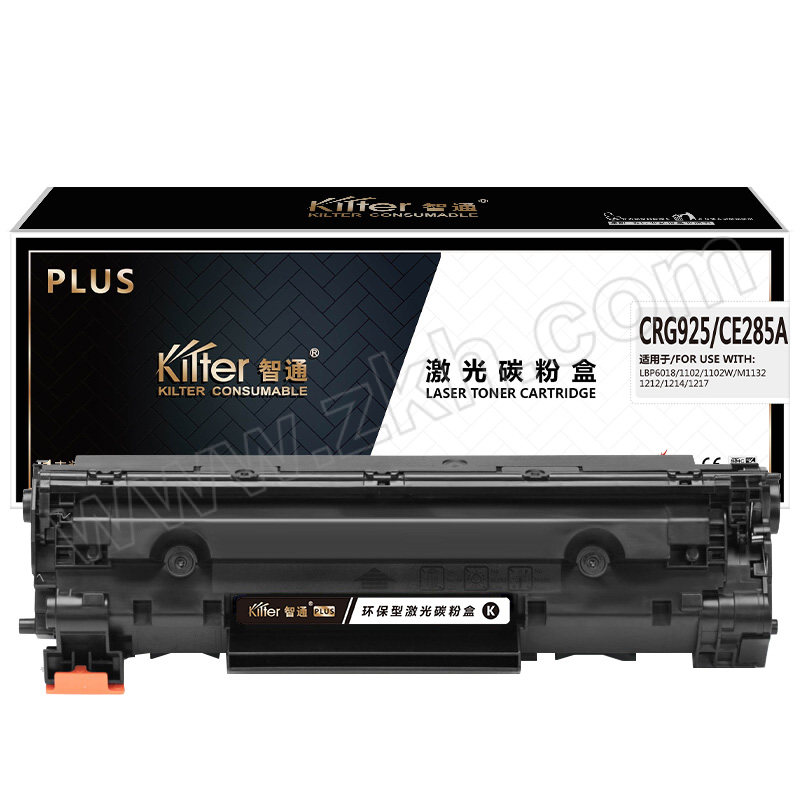 KILTER/智通 PLUS系列硒鼓 CRG925/CE285A 黑色 适用惠普HP P1102/P1102w/M1132/M1132s/M1212nf/M1214nfh/M1217nfw/ 佳能Canon MF3010/LBP6018/LBP6018w/LBP6018L 1支