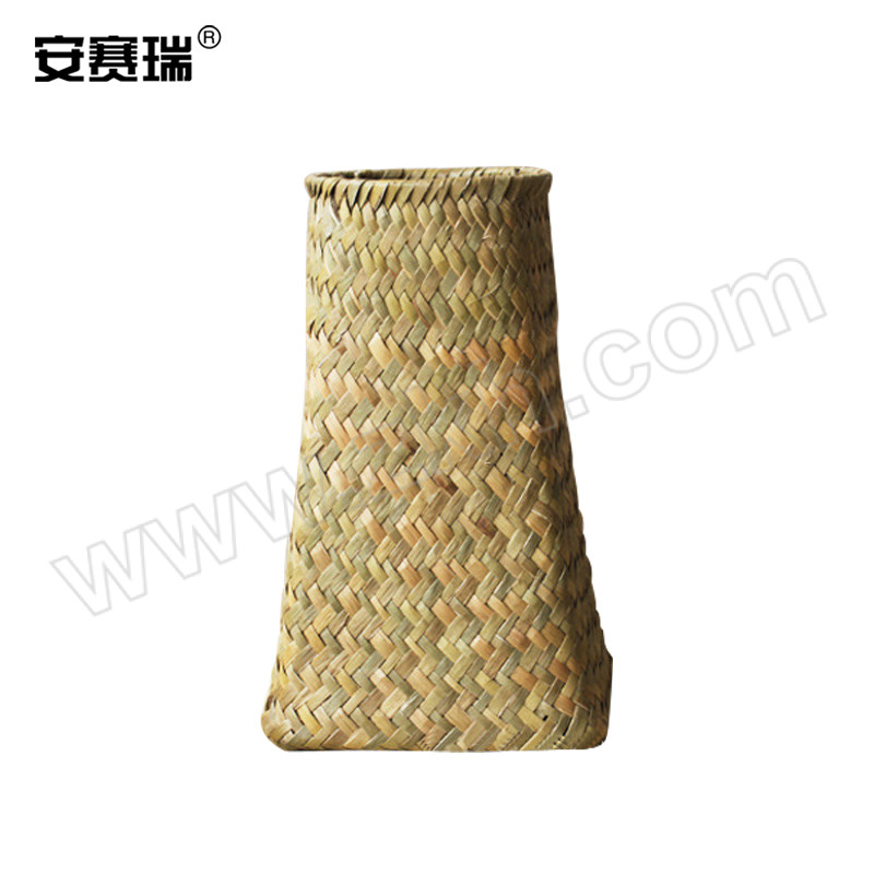 ANSAIRUI/安赛瑞 草编花篮 5J00014 梯形原色 1个