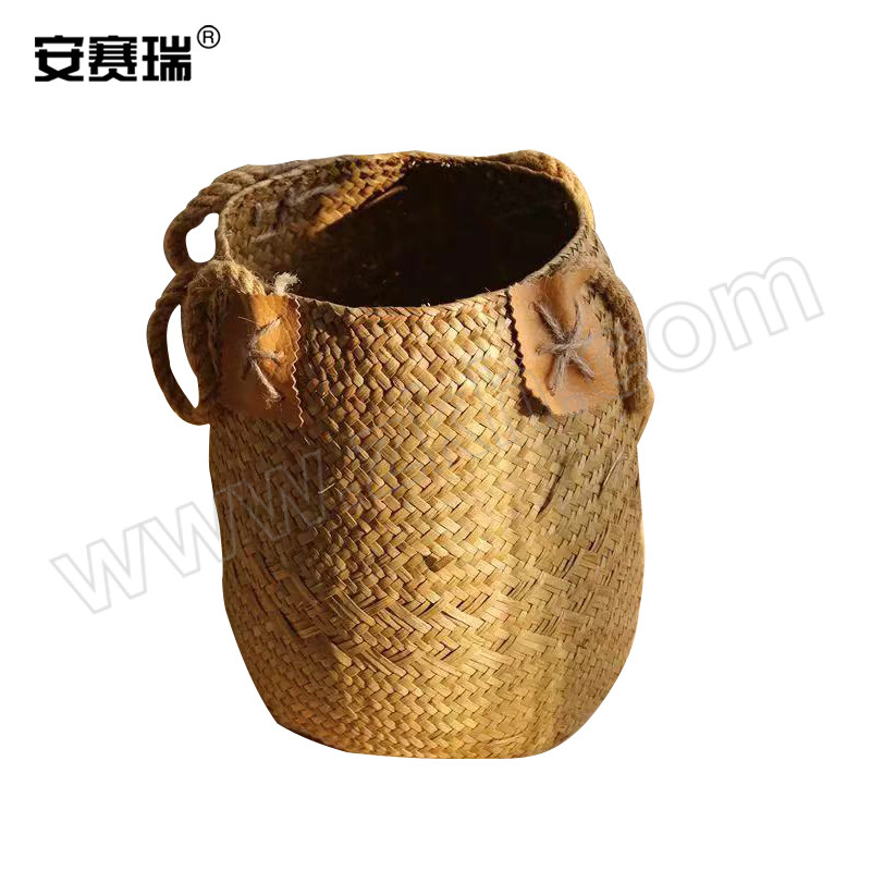 ANSAIRUI/安赛瑞 手提草编花盆 5J00023 22×13cm 小号 1个