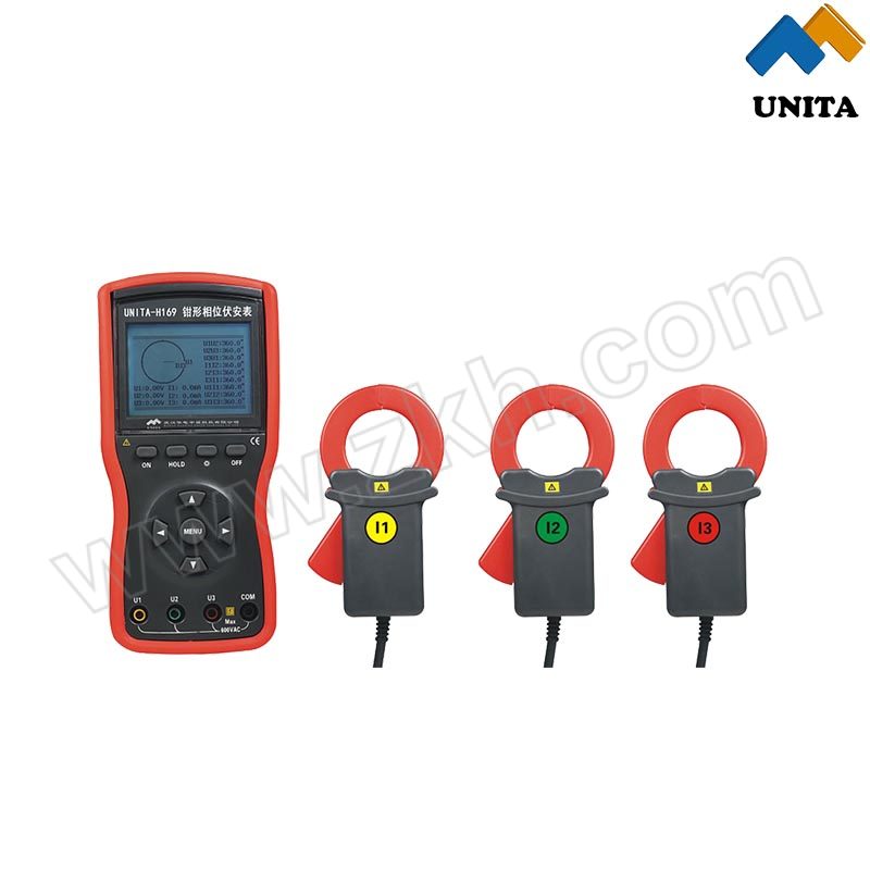 UNITA 钳形相位伏安表 UNITA-H169 主机×1+电流钳×3 1套