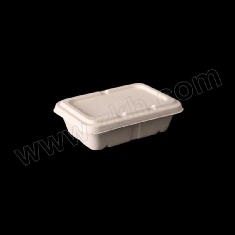 JZSB/京洲实邦 一次性可降解餐盒 JZSB-CH-505 本色 650mL+纸盖 尺寸90×145×50mm 1套