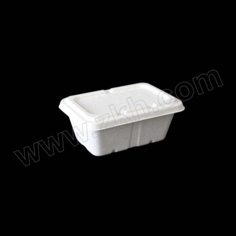 JZSB/京洲实邦 一次性可降解餐盒 JZSB-CH-505 白色 950mL+纸盖 尺寸85×135×70mm 1套