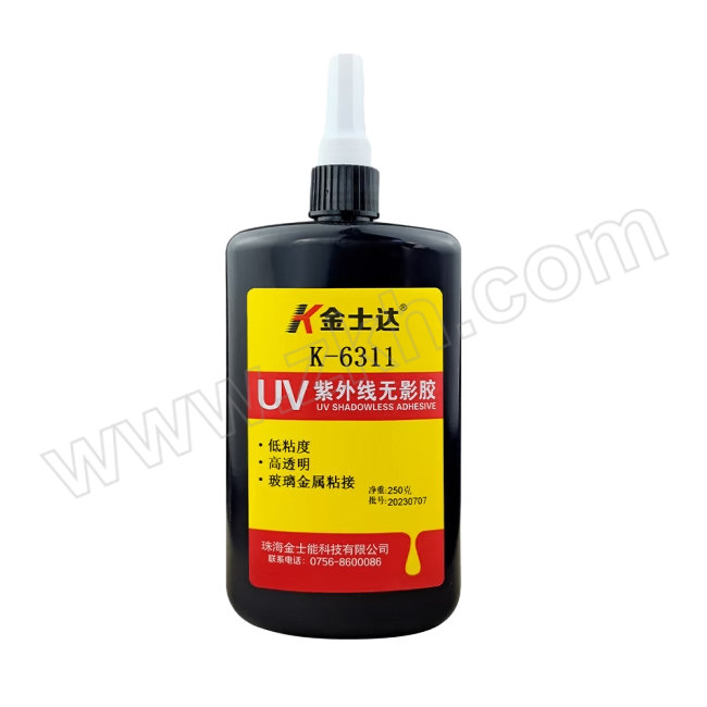 JSD/金士达 结构胶（UV胶） K-6311 250g 1支