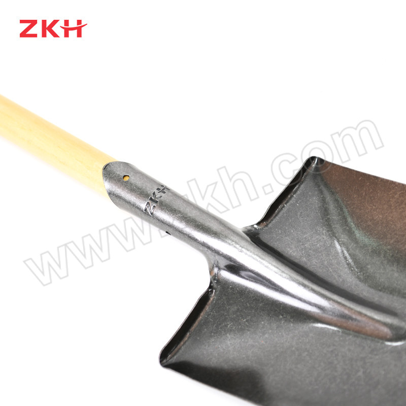 ZKH/震坤行 锰钢大号铁锹尖锹 HHT-JQ01 含1.2m锹把进口槐木柄 1把