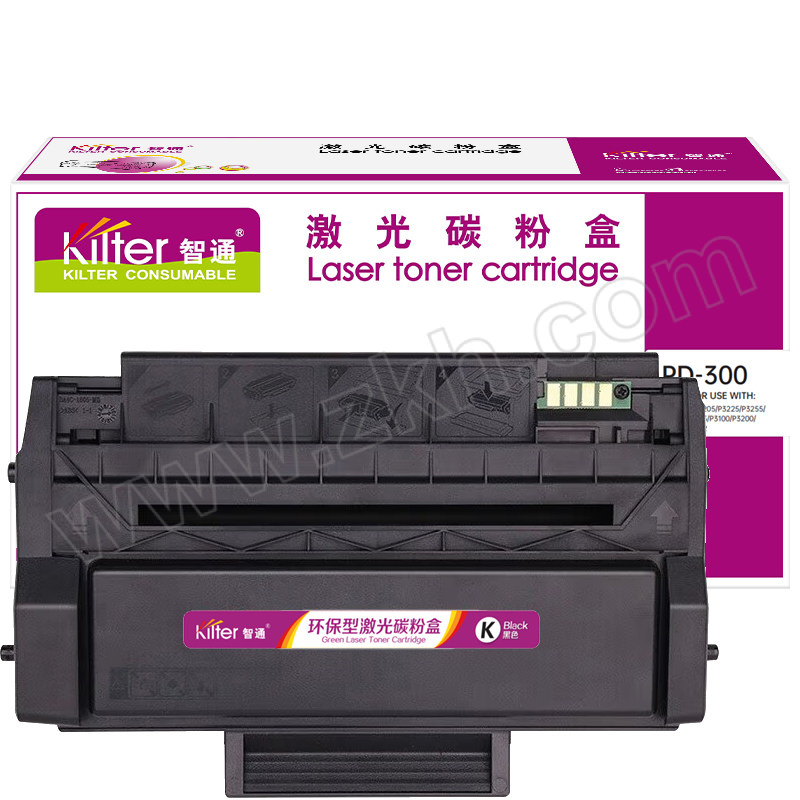 KILTER/智通 硒鼓 PD-300 黑色 适用奔图PANTUM P3205/P3225/P3255/P3405/P3425/P3100/P3200/P3500/P3502 带芯片 1支