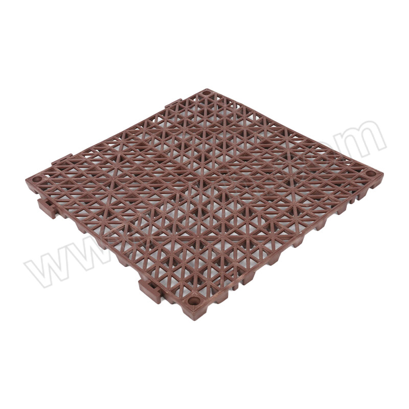 CNMF/谋福 多彩拼接防滑地垫 棕色 30×30cm 厚15mm 2片 1箱