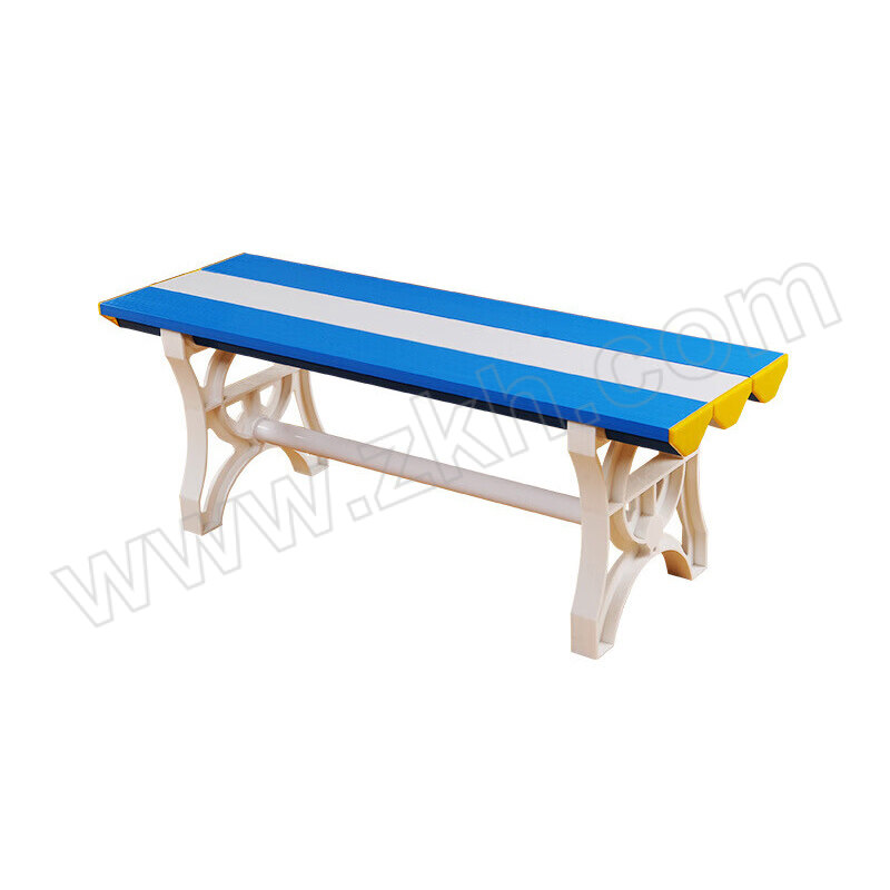 XCG/鑫创冠 ABS塑料更衣凳换鞋凳 1米长 XCG-1741 尺寸1000×400×450mm 白色+蓝色 1张