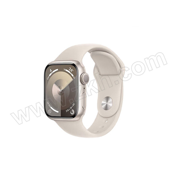 APPLE/苹果 智能手表 MR8U3CH/A Watch S9 41mm 星光色铝金属表壳搭配M/L号星光色运动型表带手表 1块
