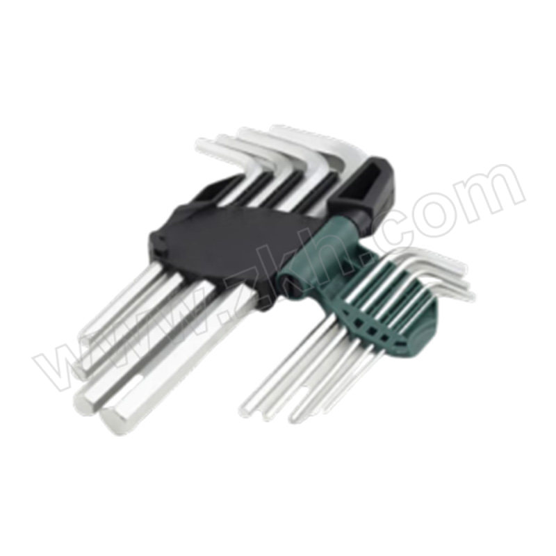 SATA/世达 公制内六角扳手组套 SATA-09107A 9件 1.5~10mm 铬钒钢(塑架) 1套
