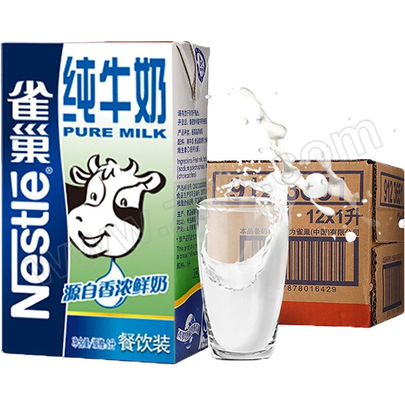 NESTLE/雀巢 纯牛奶 12L 1箱