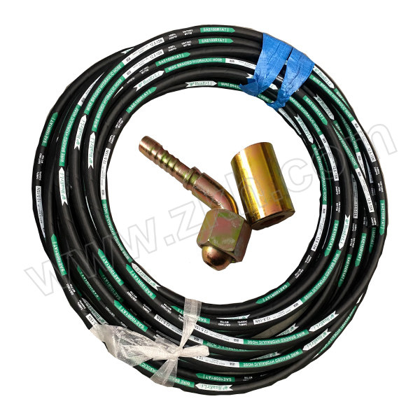 HUAERLI/华尔力 三层钢编高压油管总成 φ16III×φ27.5, L=10米 工作压力31MPa 两端90°20#钢M27*1.5D头 双弯同向 90°D型 1根