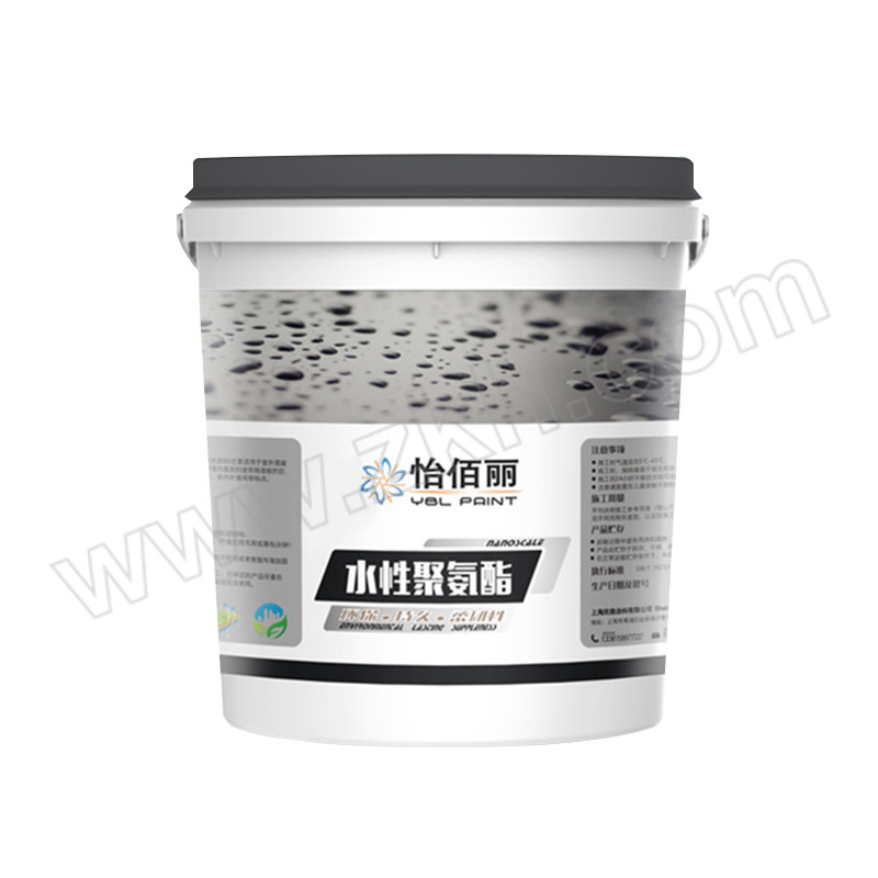 YIBAILI/怡佰丽 水性聚氨酯涂料 蓝色 5kg+10米聚氨酯布 1桶