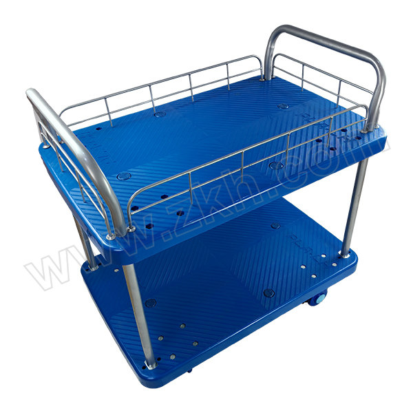 UNI-SILENT/连和 超静双层单护栏双扶手手推车 PLA300S-T2-HL1-D 载重300KG，带刹车架 1个