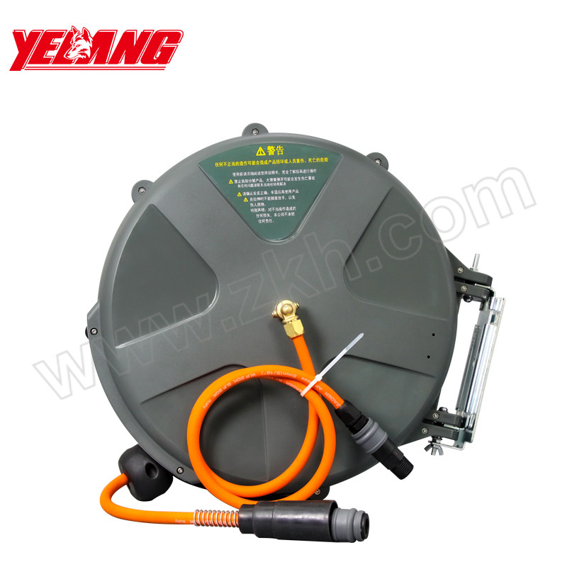 YELANG/野狼 自动伸缩卷管器(气水鼓) YL-B81220 8×12mm(5/16)橡塑复合夹纱管总长21m 1只