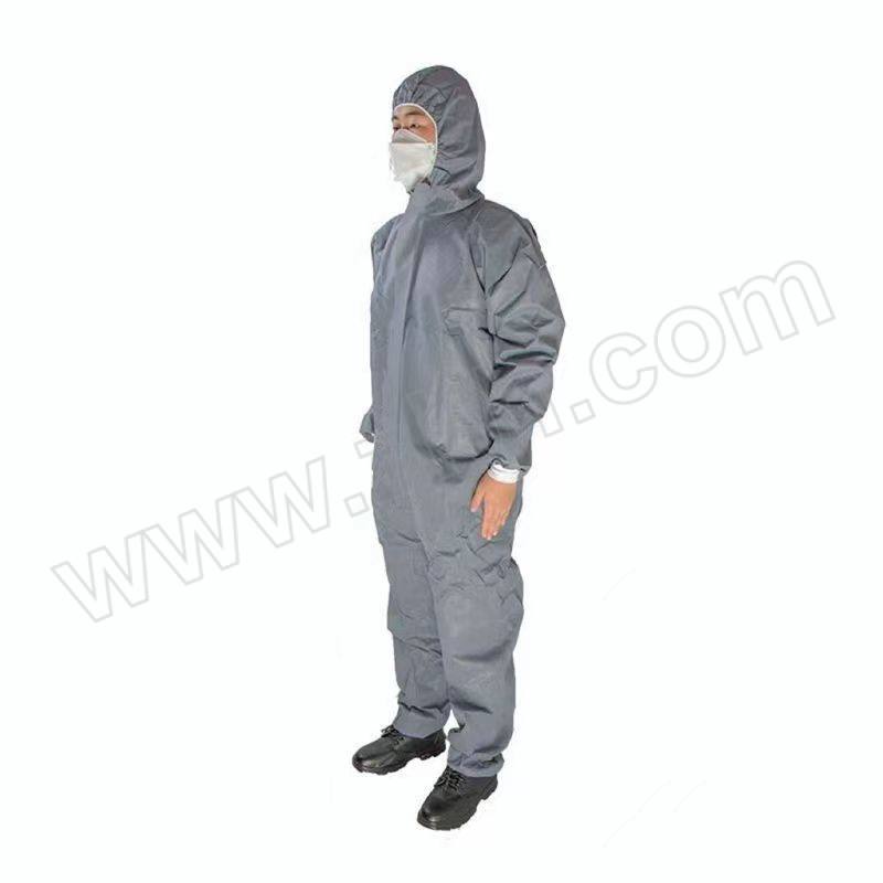 XDS/信达思 一次性PP防护服 XDS68 均码 灰色 1件