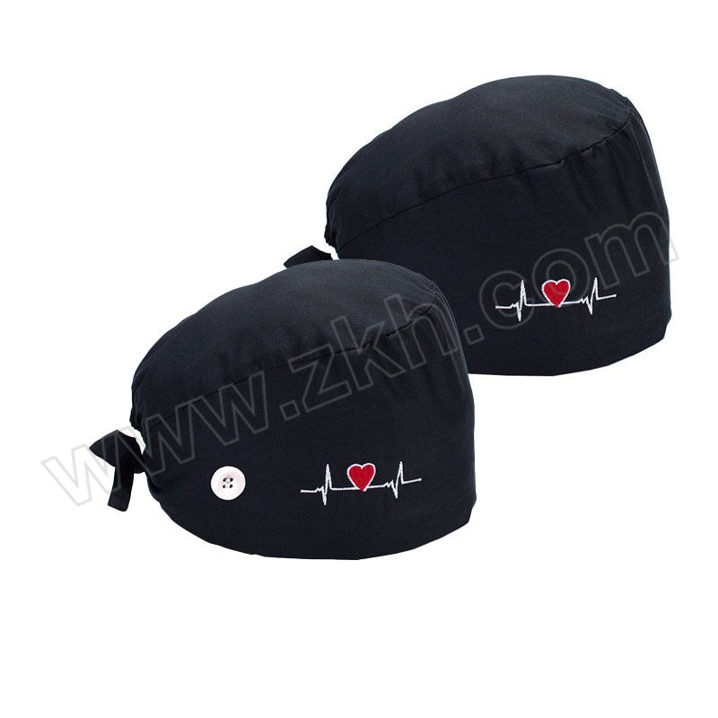 ALINIU/阿力牛 吸汗包头手术帽 ATB16 黑色 2顶 1包