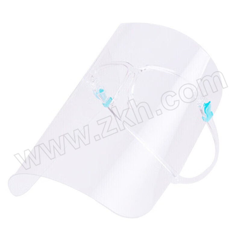 JIUZHEN/久臻 防油隔离面罩 ZHJ02 透明+蓝色（含镜架×1+面屏×1） 1套