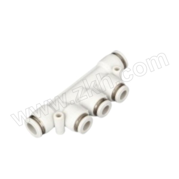 FLYFLOW/福莱福流 PKG变径五通接头 PKG12-08 白色 1个