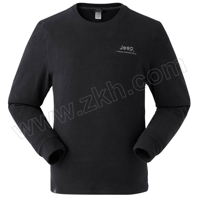 JEEP 男式抓绒衣 J032094291 M 品牌黑 1件