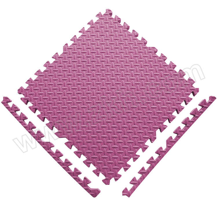 ENTE/恩诺特锐 泡沫地垫 ENTE-BJP-123 尺寸60×60cm 厚度10mm 紫红色 树叶纹 含2根边条 1张
