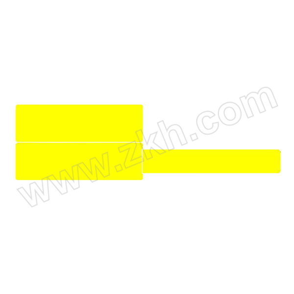 SZLDBZ/苏州零点包装 黄色P刀型标签 加强胶合成纸+染色 87×25mm 100张 1卷