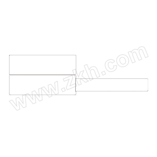 SZLDBZ/苏州零点包装 白色P刀型标签 加强胶合成纸+染色 87×25mm 100张 1卷