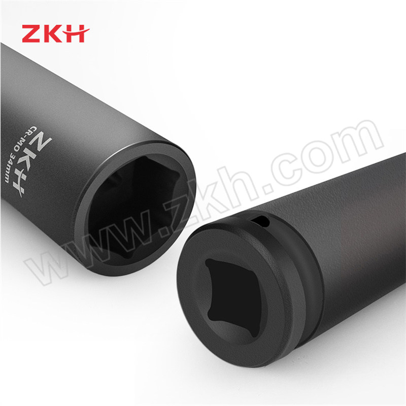 ZKH/震坤行 经济型1/2"系列公制六角风动长套筒 EDIS074 24mm 加长型 1个