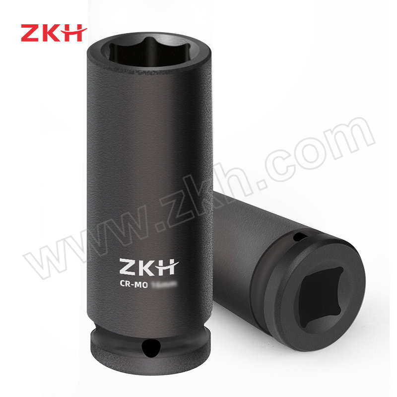 ZKH/震坤行 经济型1/2"系列公制六角风动长套筒 EDIS074 24mm 加长型 1个