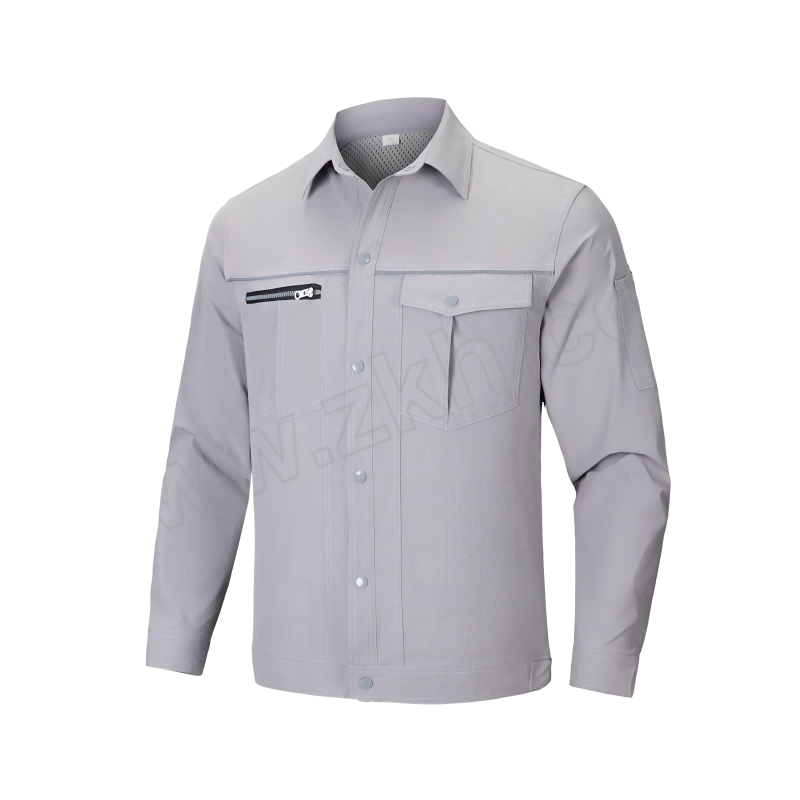 TOPRUI/拓普瑞 夏季速干长袖工作服上衣 S802 S/160码 浅灰色 1件