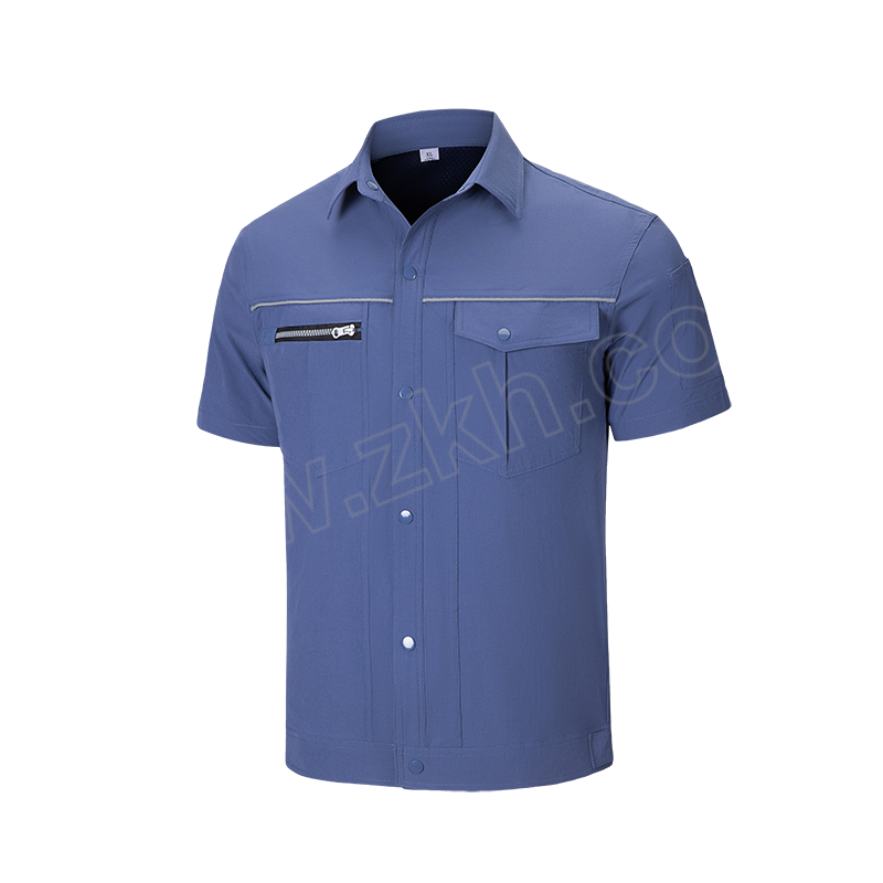 TOPRUI/拓普瑞 夏季速干短袖工作服上衣 S604 3XL/185码 深铁灰色 1件