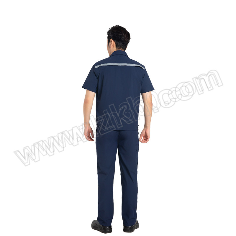 TOPRUI/拓普瑞 夏季速干短袖工作服套装藏蓝色 S601 XL/175码 上衣×1+裤子×1 1套