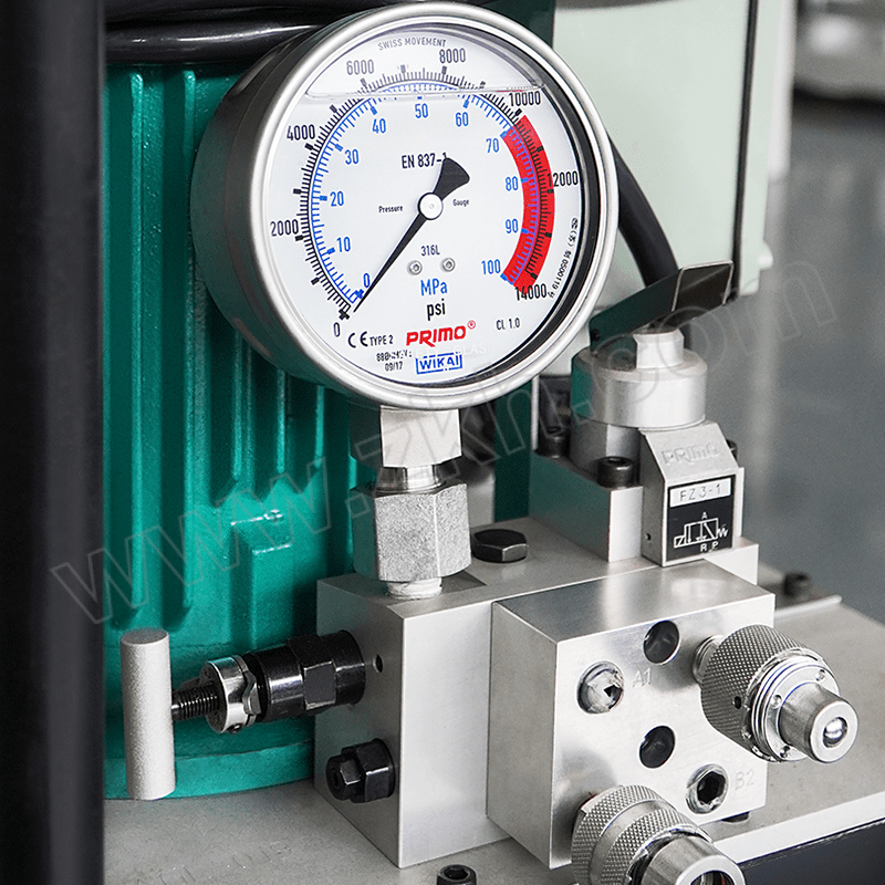 PRIMO/普锐马 防爆电动液压扳手泵 PEX14042P3 最大工作压力70MPa 输入电源380V/50Hz/三相 电机功率1.1kW 4路分流器 1台