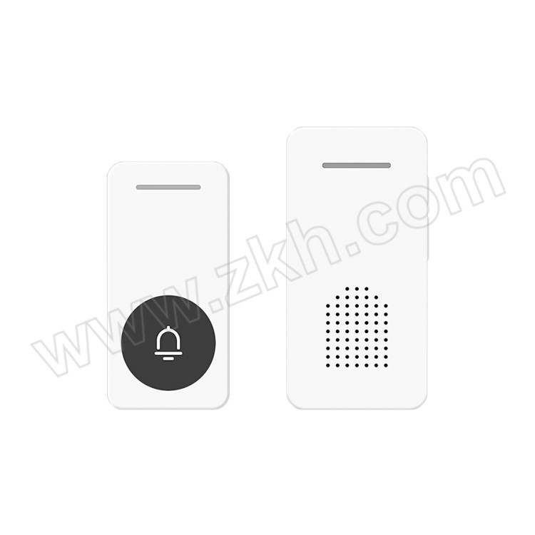 ENTE/恩诺特锐 家用门铃 ENTE-JLML-L02 按钮尺寸7.8×3.7×1.7cm 响铃尺寸8.6×4.5×1.7cm 浅灰色 1按钮1响铃 1套