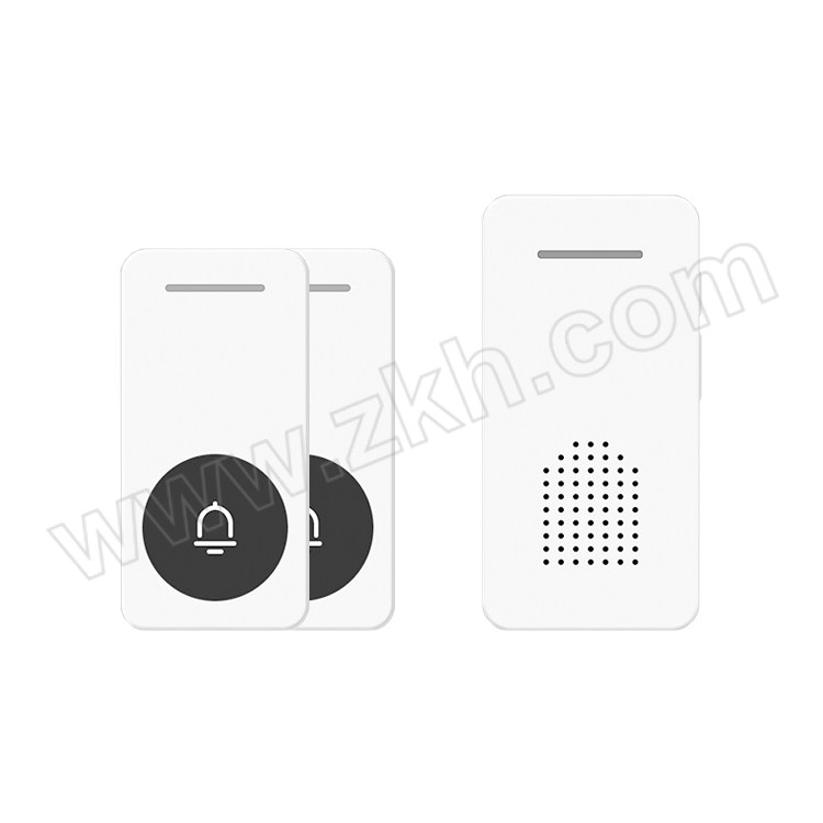ENTE/恩诺特锐 家用门铃 ENTE-JLML-L07 按钮尺寸7.8×3.7×1.7cm 响铃尺寸8.6×4.5×1.7cm 浅灰色 2按钮1响铃 1套