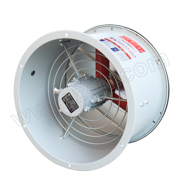 DINZOO/顶卓 防爆轴流风机 CBF-250 220V 0.12kW 1450r/min 管道式加铝合金百叶 气体防爆ExdⅡBT4 1台