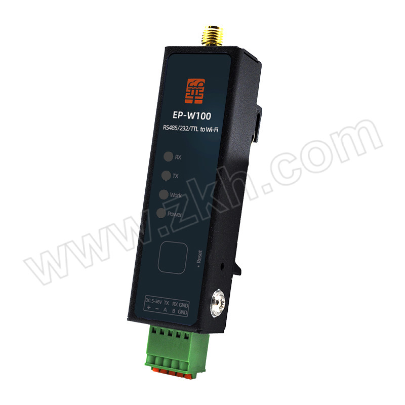 HUAIOT/华允物联 导轨式Wi-Fi串口服务器 EP-W100-485 wifi转485 导轨安装 1台