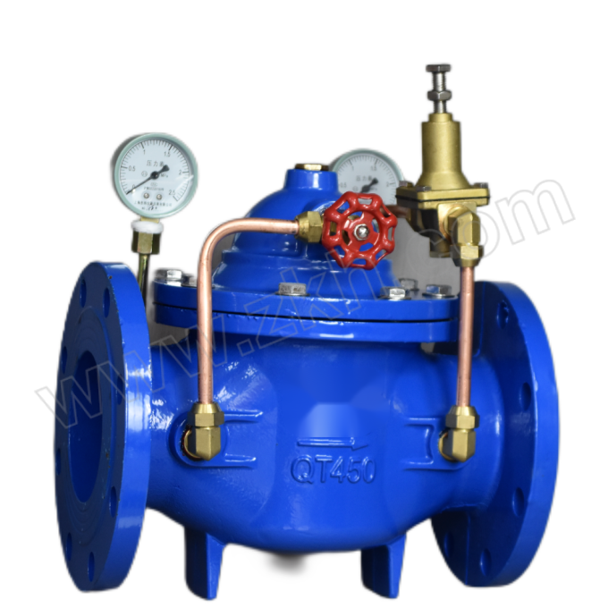 CNSQV/上球阀门 可调式减压阀 200X-10Q DN50 球墨铸铁阀体 法兰连接 L=215mm 1台