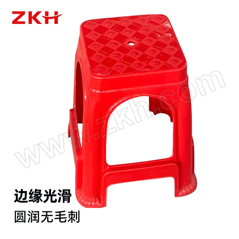 ZKH/震坤行 标厚塑料凳 PS3363 红色 40×40×47cm 1张
