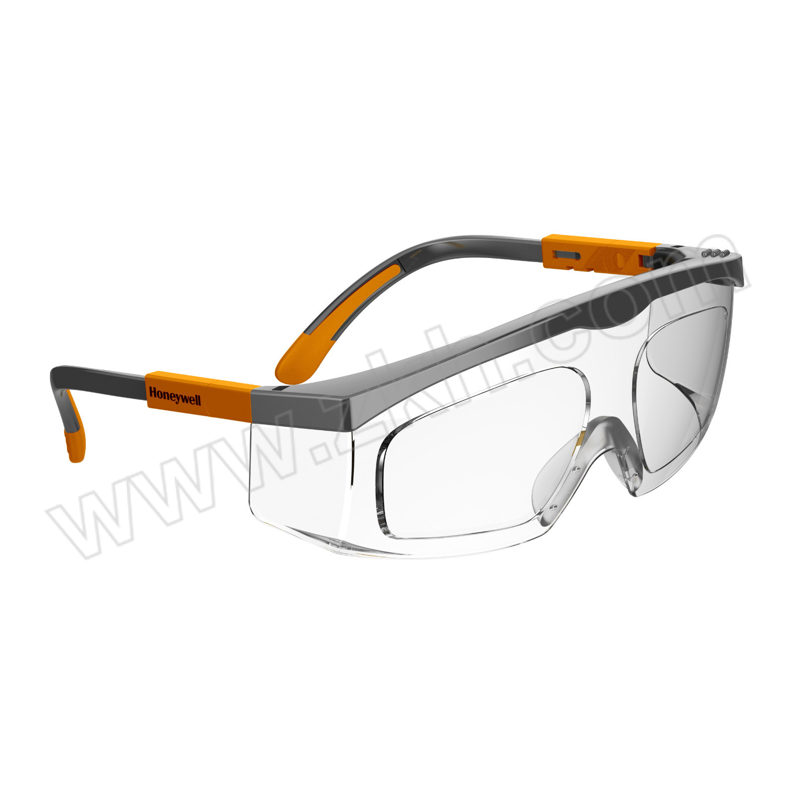 HONEYWELL/霍尼韦尔 RX200G 基础款矫视安全眼镜 RXF19009 透明防雾镜片 活力橙镜框 含镜盒 光度 0~-5.00 无散光 1副