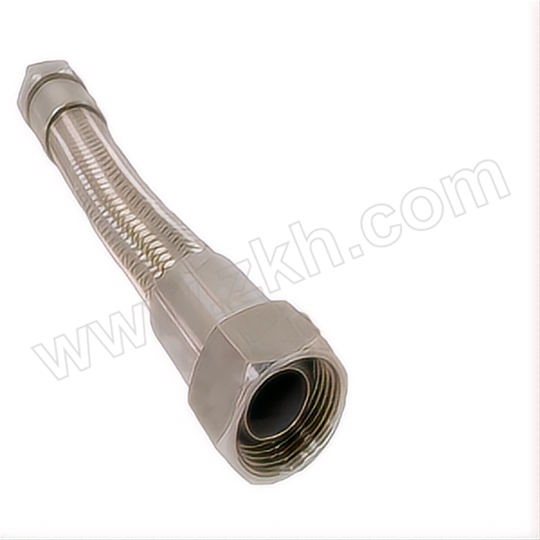 ZBHC/中北昊宸 不锈钢编织铁氟龙四氟软管 DN19×3.1m两端扣压M30×2内螺纹球头 PTFE四氟管外编钢丝 耐温-73~260℃ 1根